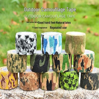 Non-stick Self-adhesive Stretchable Outdoor Camouflage Tape for Hunting, Cycling, and Vehicles
