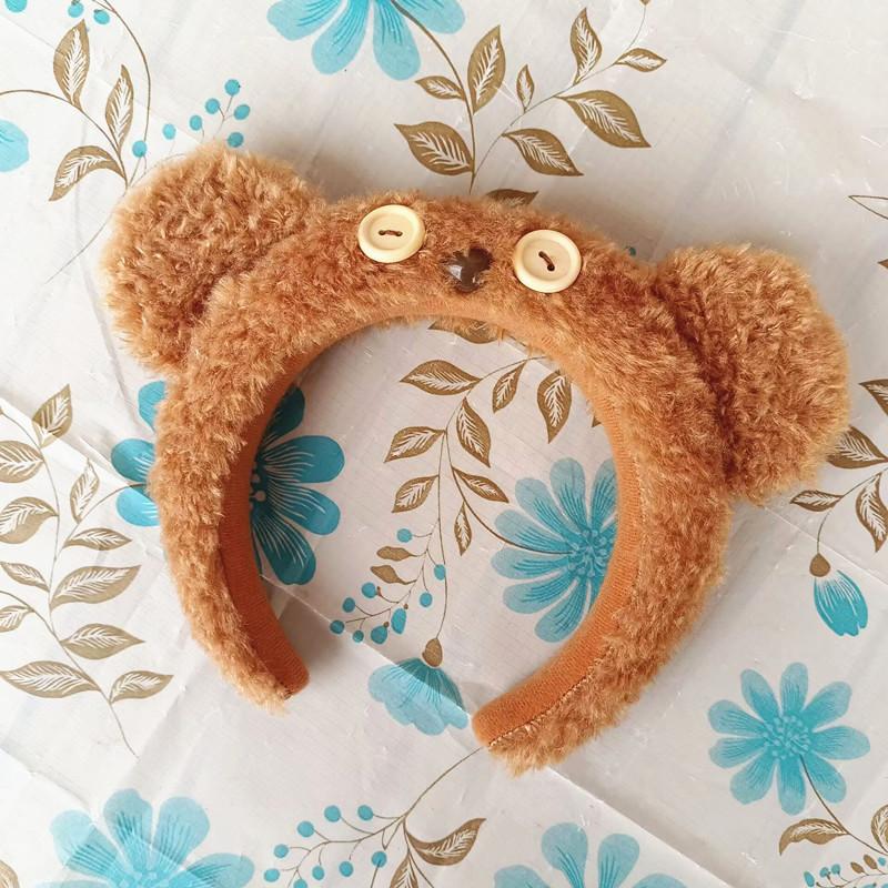 Clasp Hair Bear Animal Themed Plush Headband For Carnival Costumes Gifts And
