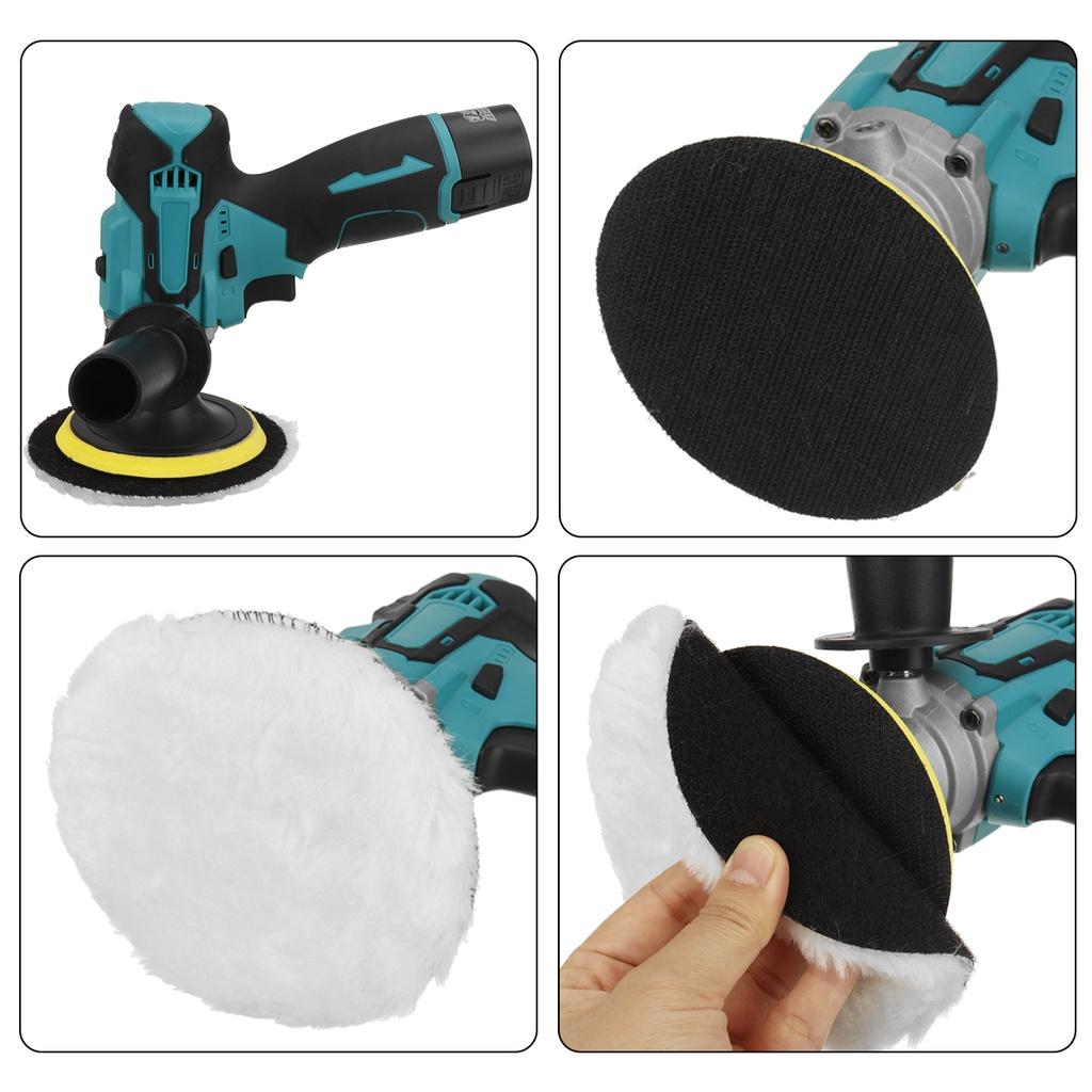 12V Portable Cordless Electric Car Polisher Machine Car Polishing Cleaner Adjustable 5 Speed Rechargeable