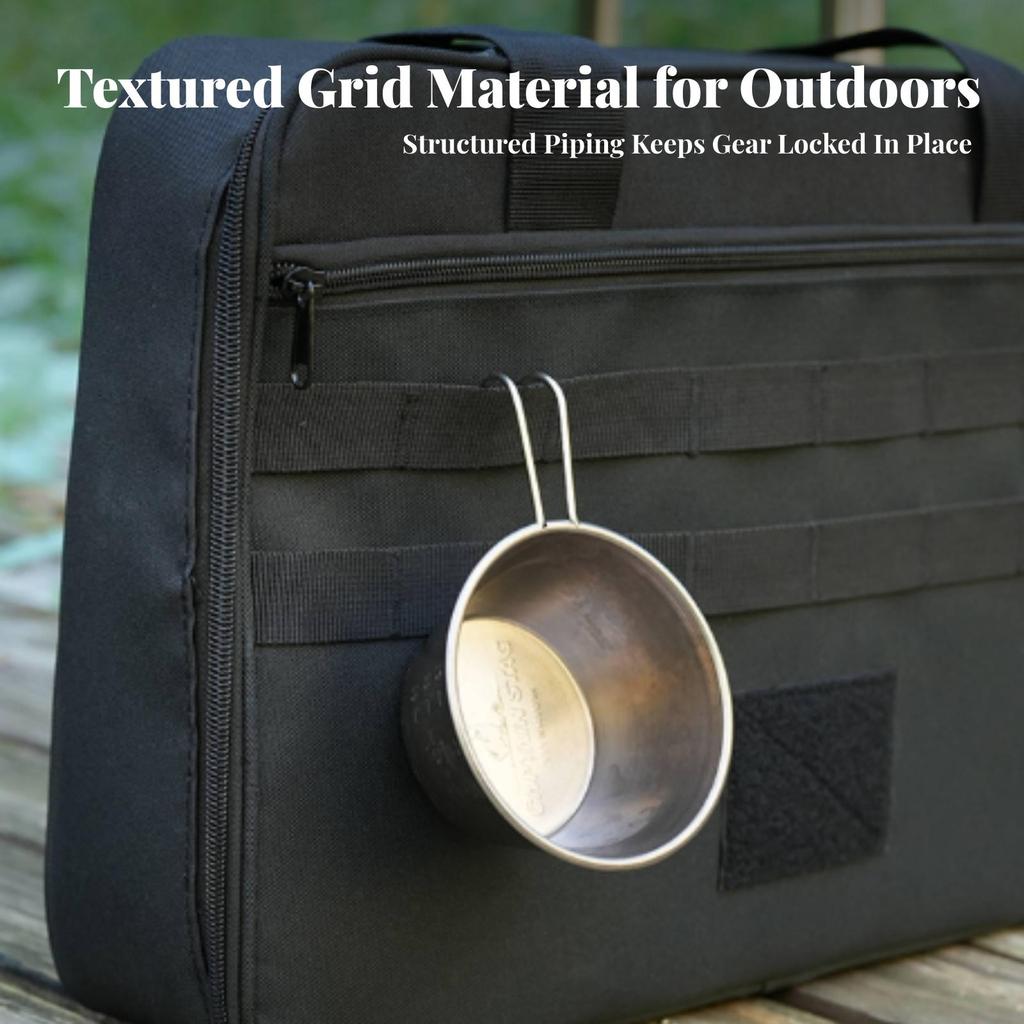 Heavy-Duty Camping Cookware Organizer Padded Storage Bag Portable