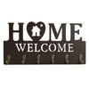 6 Hooks Wall Mount Key Rack Nordic Style Wall Decorative Hook Key Storage Holder  Housewarming Gift