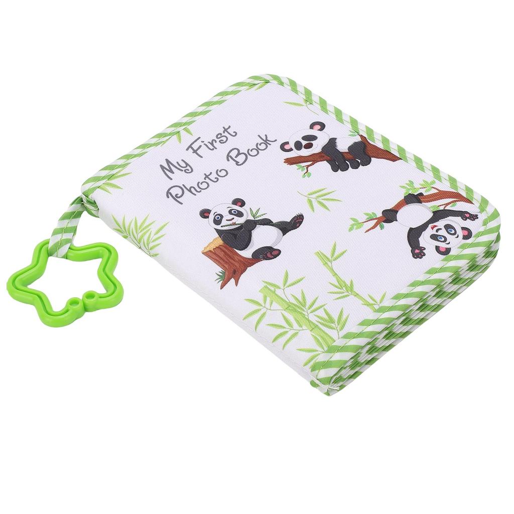 Baby My First Photo Book Memory Keepsake Soft Cloth Photo Book with Safety Mirror for Newborns Baptism