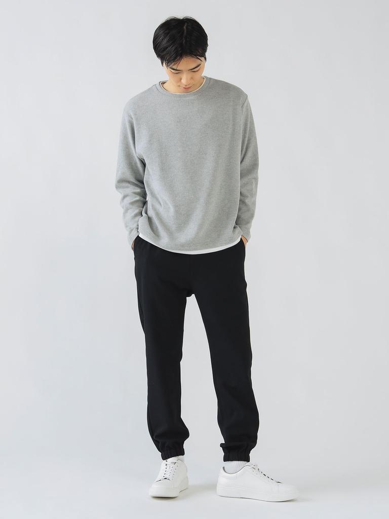 Beams Heart Men's Shirred Easy Pants, Navy, Size M