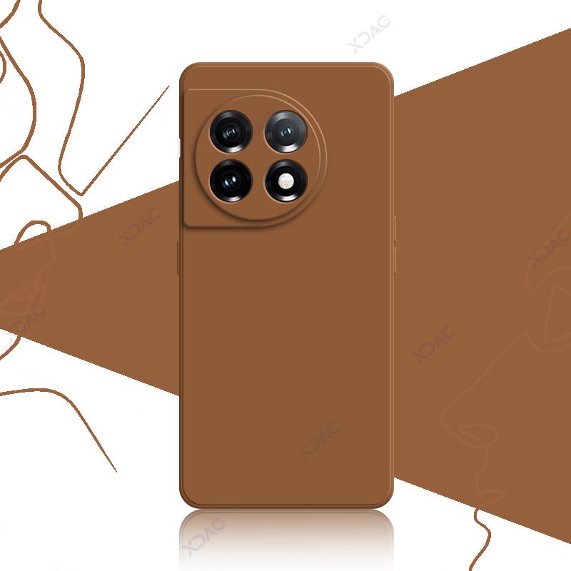 Mobile Phone Case for OnePlus 11 OnePlus11 5G 360 Soft Protector Luxury Square Liquid Silicone Back Cover Anti Fall Bag