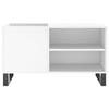 VidaXL Armoire à disques blanc 85x38x48 cm bois d'ingénierie 831708