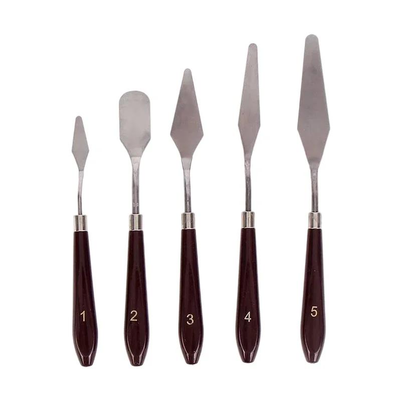 1/5pcs Cake Spatula Set Stainless Steel Butter Creamer Smooth Cake Metal Spatula Baking Pastry Decoration Tools