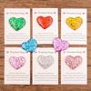 Pack of 3 Sophisticated Pocket Hug Heart Shape Ornament Pocket Hug Heart for Women Friend University School Gift