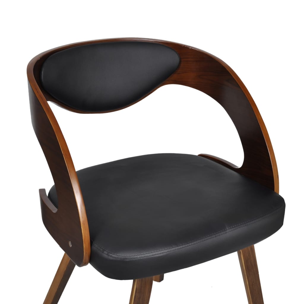 Dining Chairs 2 Pcs. Brown Faux Leather