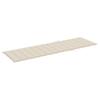 2 Piece Sun Lounger Set with Table and Cushions Solid Acacia Wood