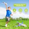 Electronic Airplane Toy with Automatic Rotation Go, Flashing Lights & Music Sounds - Aircraft Gift for Boys & Girls Age 3-12