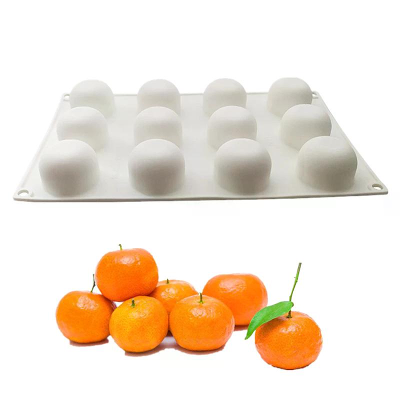 1 ud. Serie de Frutas Piña Pera Melocotón Molde de Silicona para Pastel Mango Naranja Molde para Hornear Mousse Fresa Postre Francés Molde para Mousse