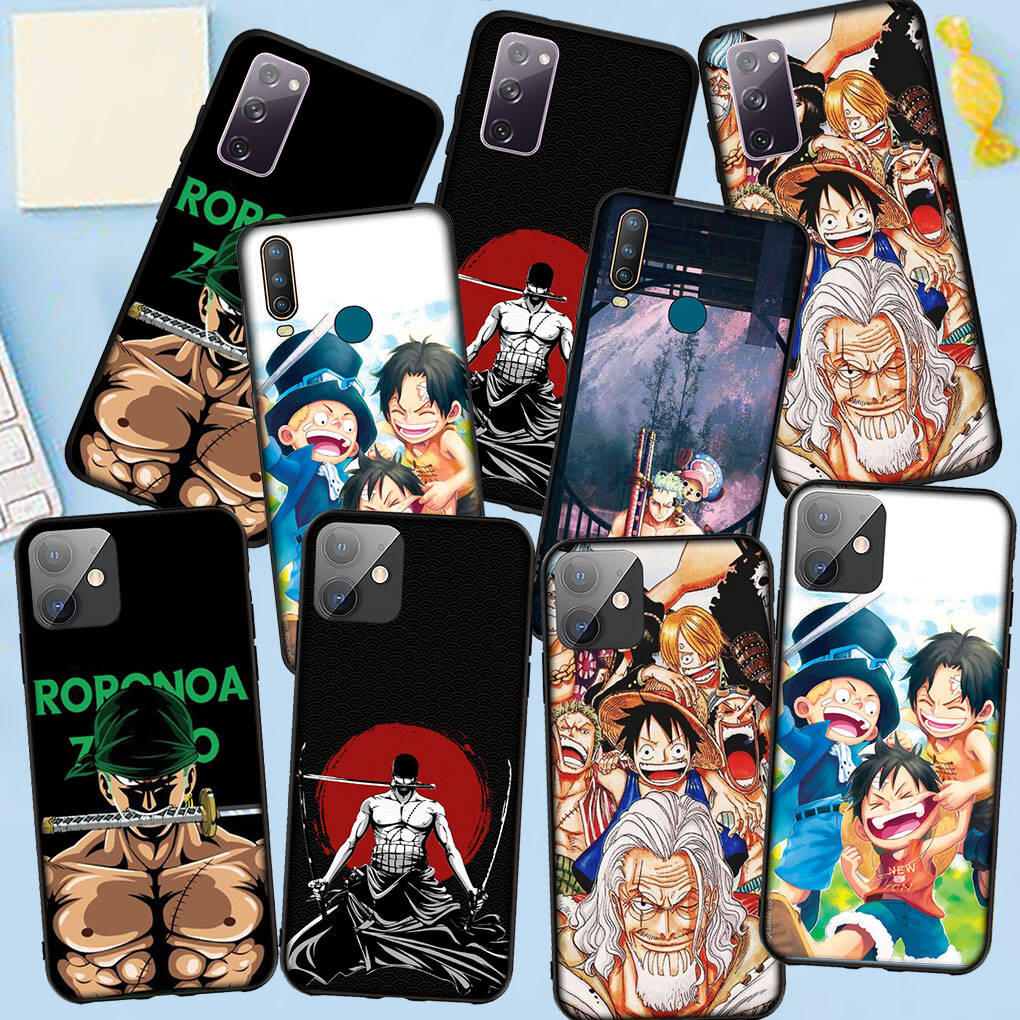 Phone Case for iPhone 17 15 16 Plus Redmi Note 14 12 11 13 Pro Max Huawei P30 P20 Lite OPPO A60 A40 A80 A18 Comics Luffy One Piece Roronoa Zoro Cover