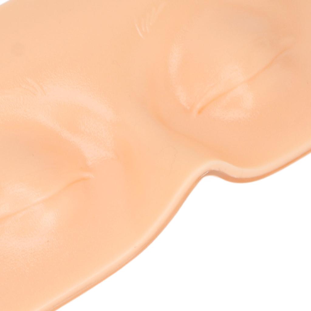 Silicone Practice Board Silicone PVC Easy Cleaning 3D Eye Makeup Practice Board For Exercising