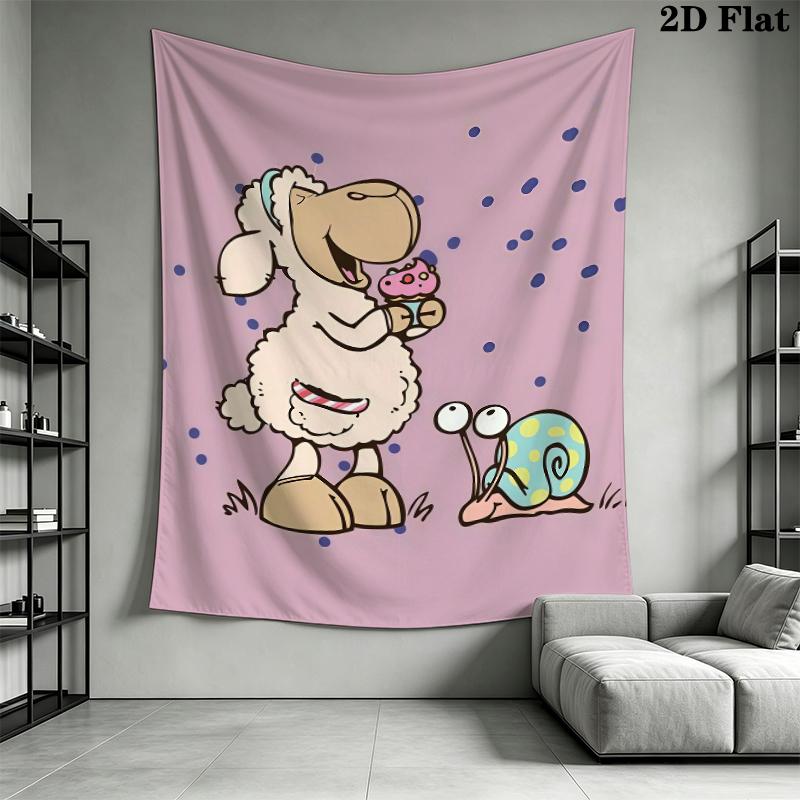 Jolly Logan Wall Tapestry Aesthetic Wall Hanging Printed Fabric Blanket Decorative Tapestries for Bedroom Living Room Home Decor