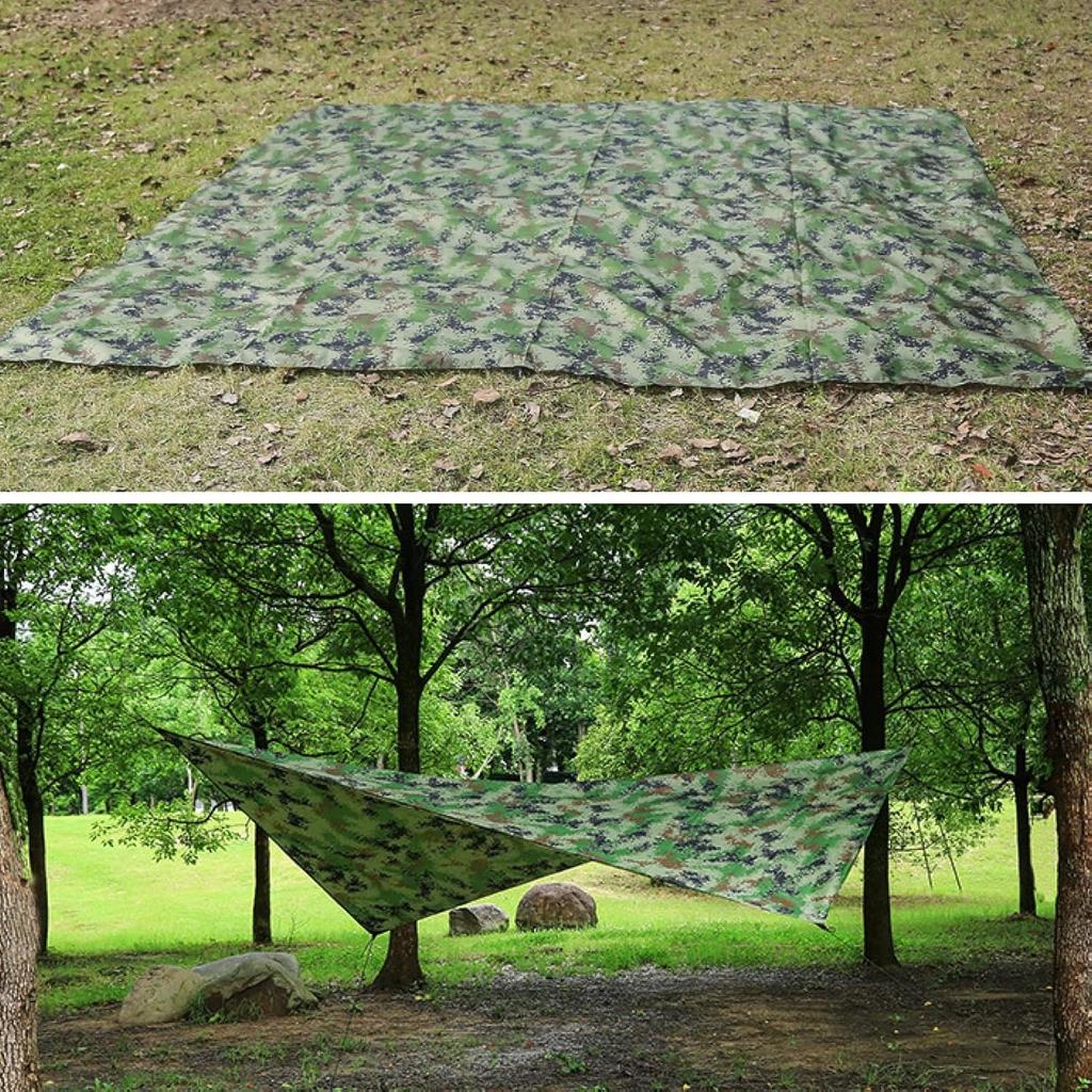 Camping square canopy, shelter tent, sunshade umbrella fabric, picnic mat, suitable for outdoor hiking and beach camping