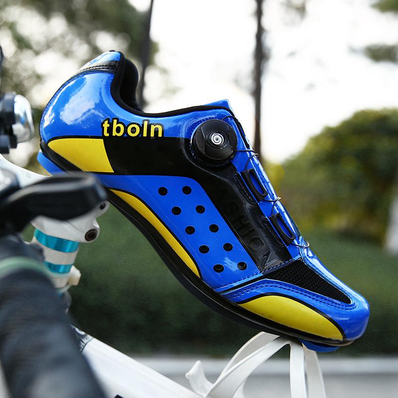 Cycling shoes New bicycle shoes Men's and women's mountain bike lock shoes Hard sole pull road bike lock pedal lock shoes