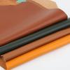 Colorful Plain Weave Top Layer Cowhide Leather Material, Genuine Leather Fabric with Drop Pattern of 1.2mm Thick Soft Cowhide So