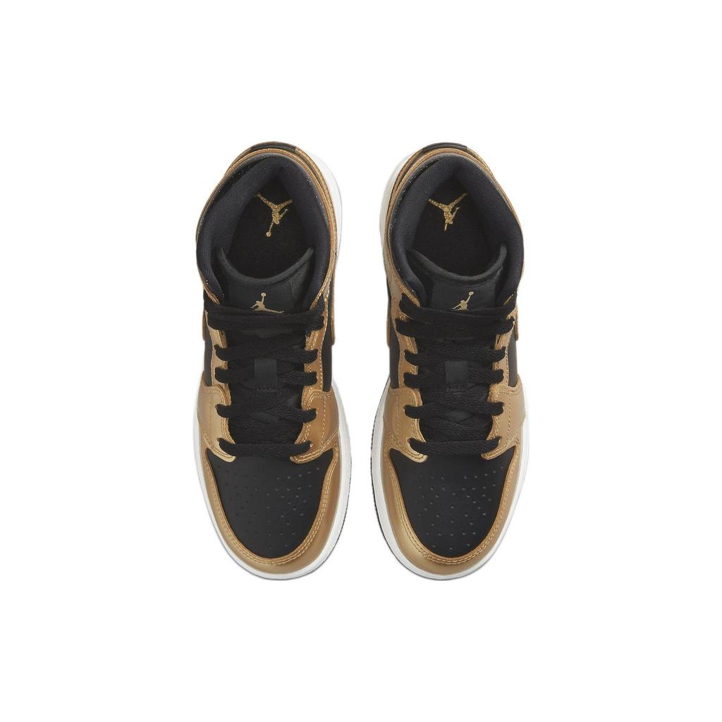 Jordan 1 Mid SE Metaliczne Złoto Czarne GS DR6967-071