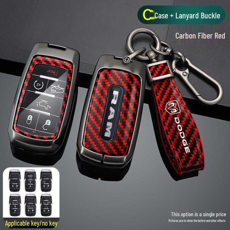 Full-Cover Key Shell for Dodge Journey, RAM 1500/2500/3000, Chrysler