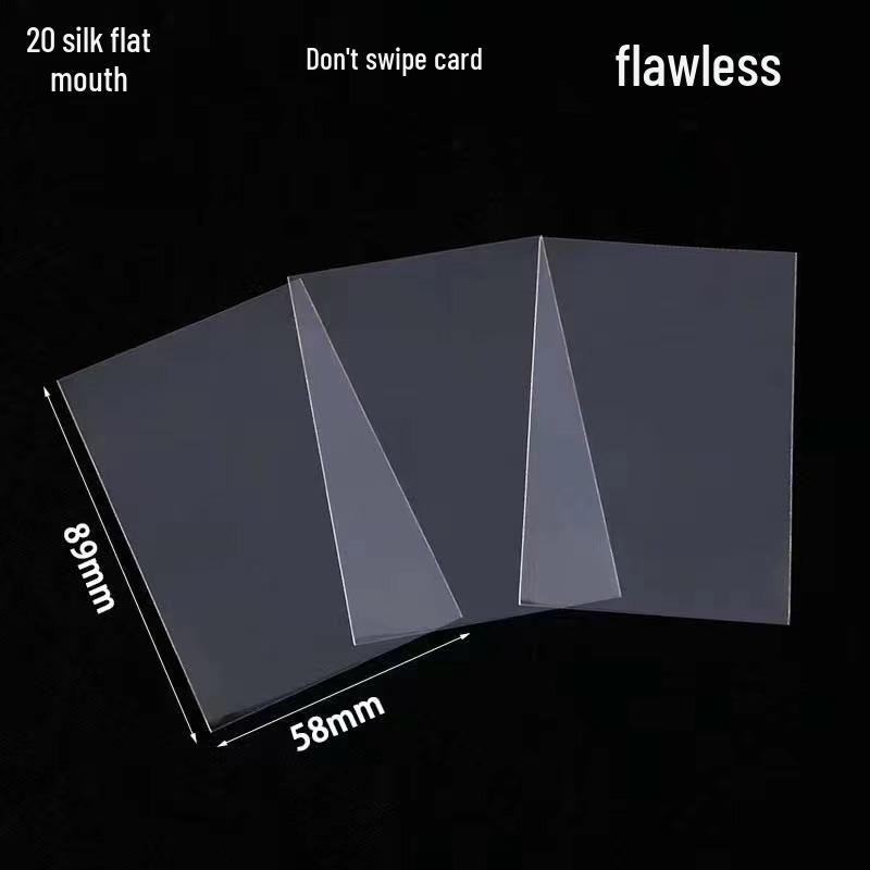High-Transparency Silk Film Card Holder: Thickened, Laser-Cut Protective Sleeves for Photos & Cards