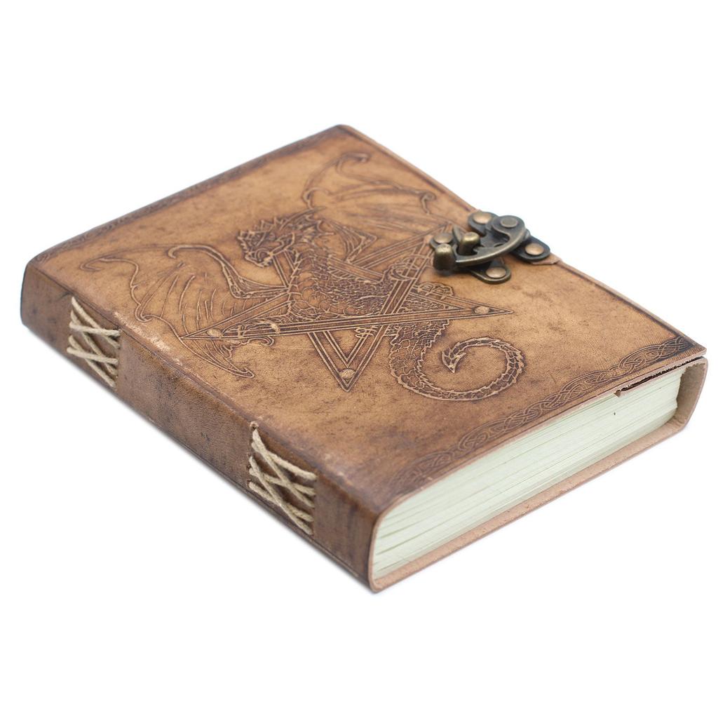 Leather Journal Notebook Dragon 6x8 Inches 200 Pages