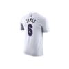 Nike City Edition Los Angeles Lakers Print Round Neck Short Sleeve T-Shirt Men Tops White DV5994-100