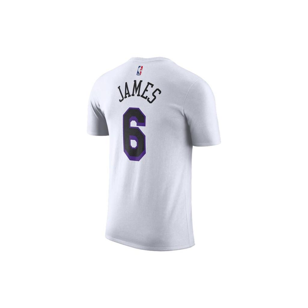 Nike City Edition Los Angeles Lakers Print Round Neck Short Sleeve T-Shirt Men Tops White DV5994-100