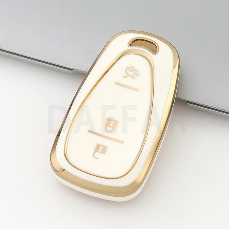 3 Buttons TPU Car Remote Key Case Cover for Chevrolet Onix Turbo Cruze Orlando Trax Tracker Trailblazer Equinox Malibu Bolt