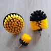Elektrische Wäscher Pinsel Bohrer Pinsel Kit 3 Teile/satz Kunststoff Runde Reinigung Pinsel Für Teppich Glas Auto Reifen Nylon Pinsel 2/3,5/4''