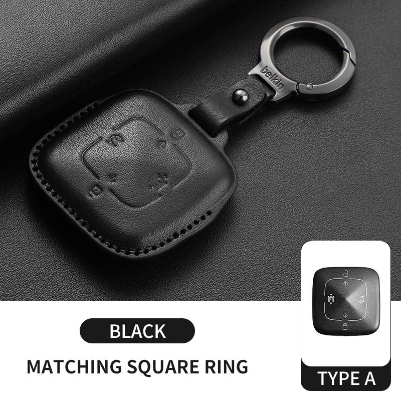 Leather Car Key Case Cover For ZEEKR 001 009 Car Key Protector Accessories 2