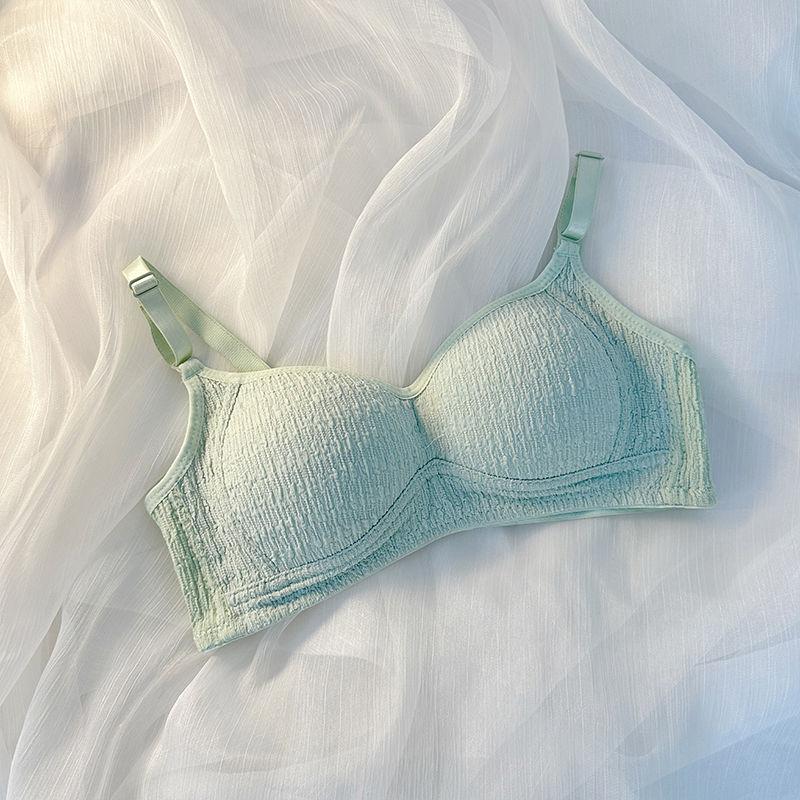 

Женское собирающее и утягивающее нижнее белье, мягкий бесшовный формирующий подростковый бюстгальтер с чашками пуш-ап 38/85 зелёный