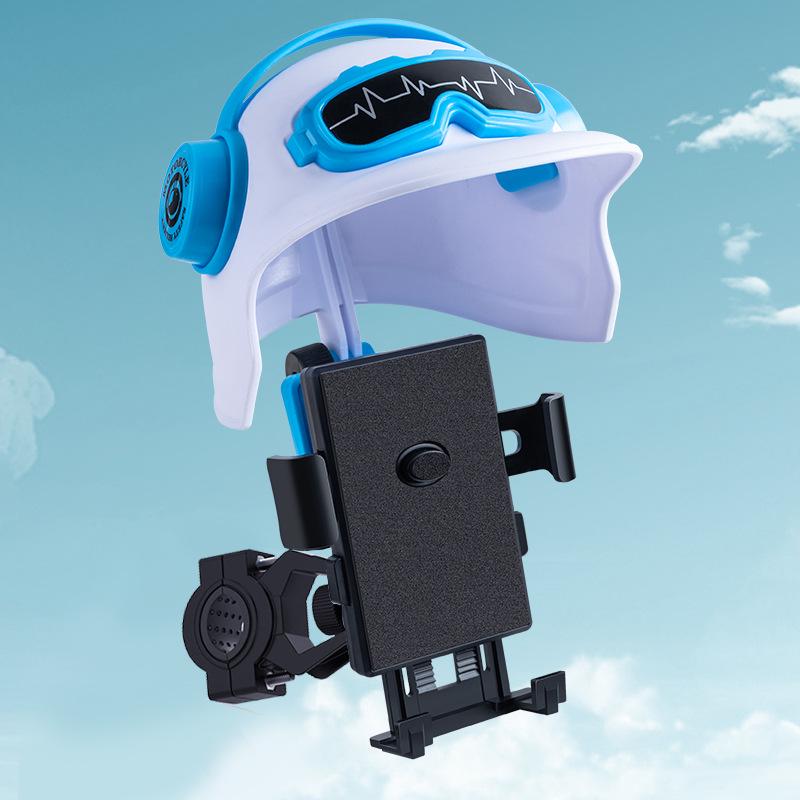 Compact Waterproof Phone Holder with Sunshade for Motorcycle, Scooter & Bicycle Riders.