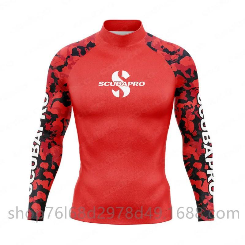 SCUBA Surfing Suit Outdoor Sunblock Snorkeling Swimsuit Long-sleeved Split Top Quick-drying Jellyfish Men's Diving