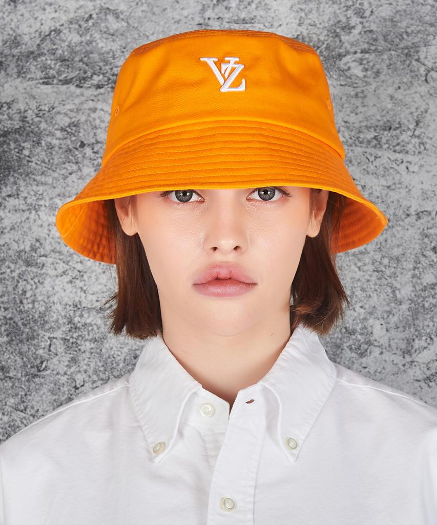 Bajal 3D Monogramm Farb-Eimerhut Orange