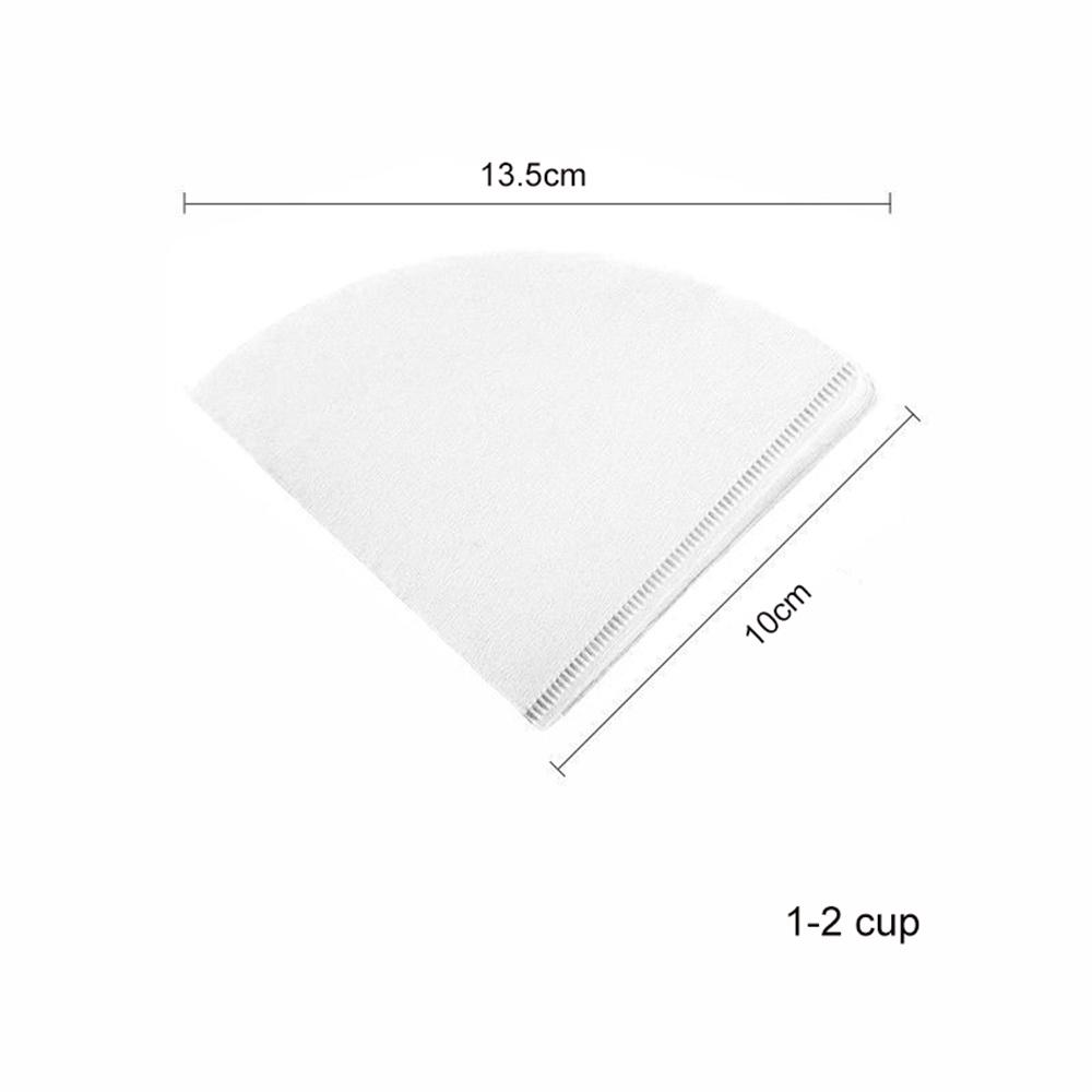 

100 шт. кофейных фильтровальных бумаг V-образной формы из древесной массы, конусных фильтровальных бумаг для кофе, аксессуаров для заваривания эспрессо-чая