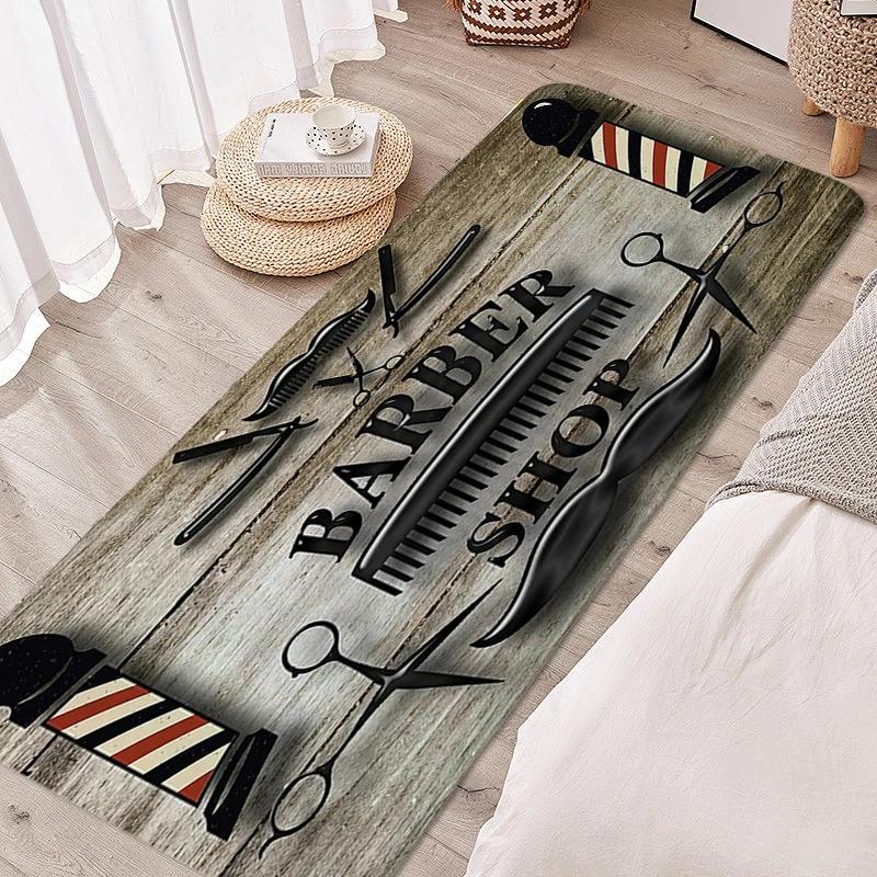 Badkamerkleed Kapsalon Slaapkamer Tapijten Woonkamer Op Maat Wasbaar Antislip Keukenmatten Flanel Zachte Deurmat Entree