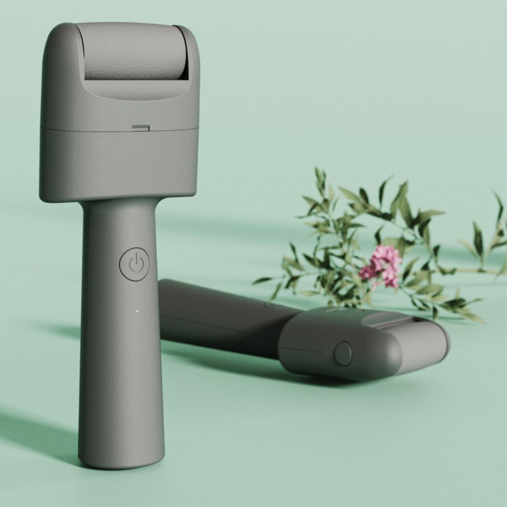 

Перезаряжаемая электрическая пилка для ног Водонепроницаемая средство для удаления мозолей Инструмент для педикюра для ороговевшей кожи Трещины на пятках серый