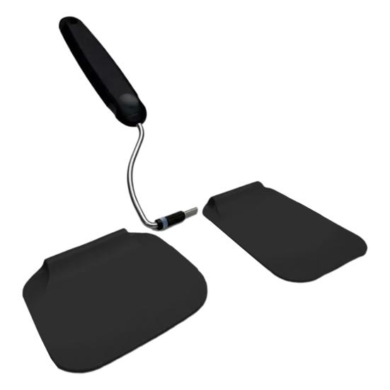 1/2 шт. Регулируемая лопатка для яиц, блинов, бургеров, перевертыш, термостойкая посуда, безопасная, антипригарная, силиконовая, сменные головки, скребок