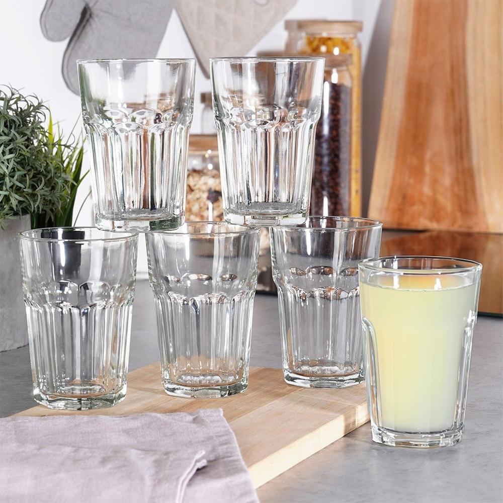 6x Glasses for Drinks Water Juice Compote Set Set of Glasses for Drinks