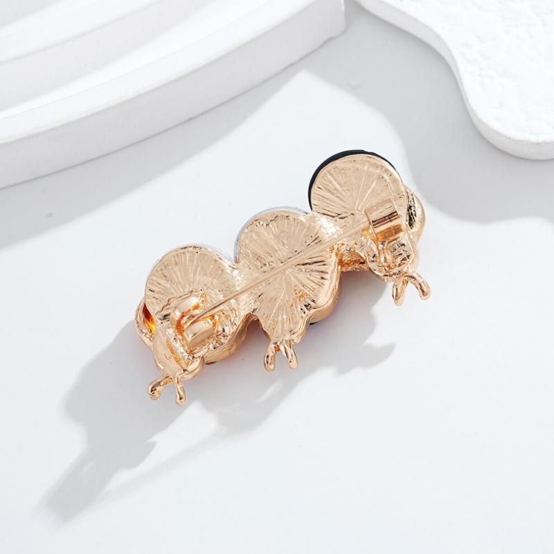 Ladybug Brooch, Cute Insect Brooch, with Crystals and Enamel Paint, Jewelry Suitable As a Gift