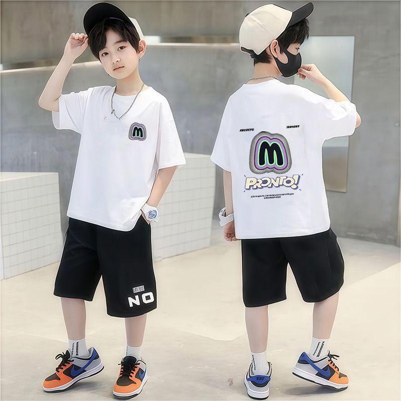 Summer Children's Clothing Sports Short Sleeved Loose New Set
