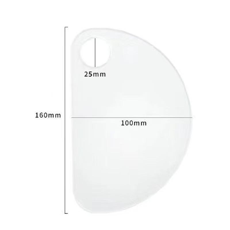 Acrylic Makeup Mixing Palette for Foundation, Lipstick, and Nail Art 2mm