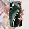 Luxury Green Marble Pattern phone case glass s26 ultra case s25 ultra case for Samsung Galaxy S26 S25 S24 S23 S22 FE Ultra Plus