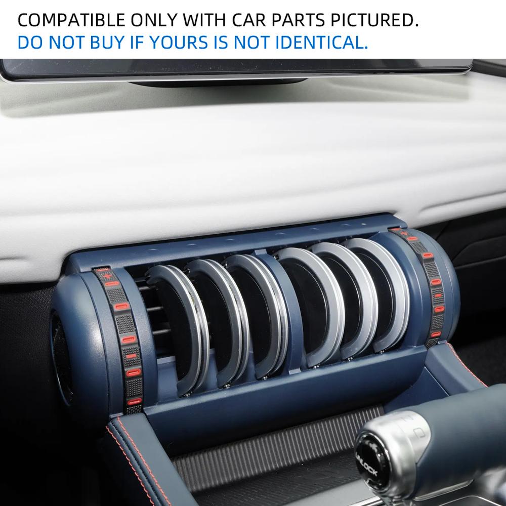 Car Middle Air Conditioning Vent Trim for BYD ATTO 3 Atto3 2022 - 2024 2Pcs/set AC Outlet Cover Styling Sticker Accessories