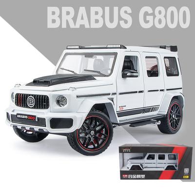 1:24 Scale Brabus G800 Alloy Model Diecast Car Toy, Sound Light Car Lovers Collection Kindergeburtstagsgeschenk Metal Boys Toys