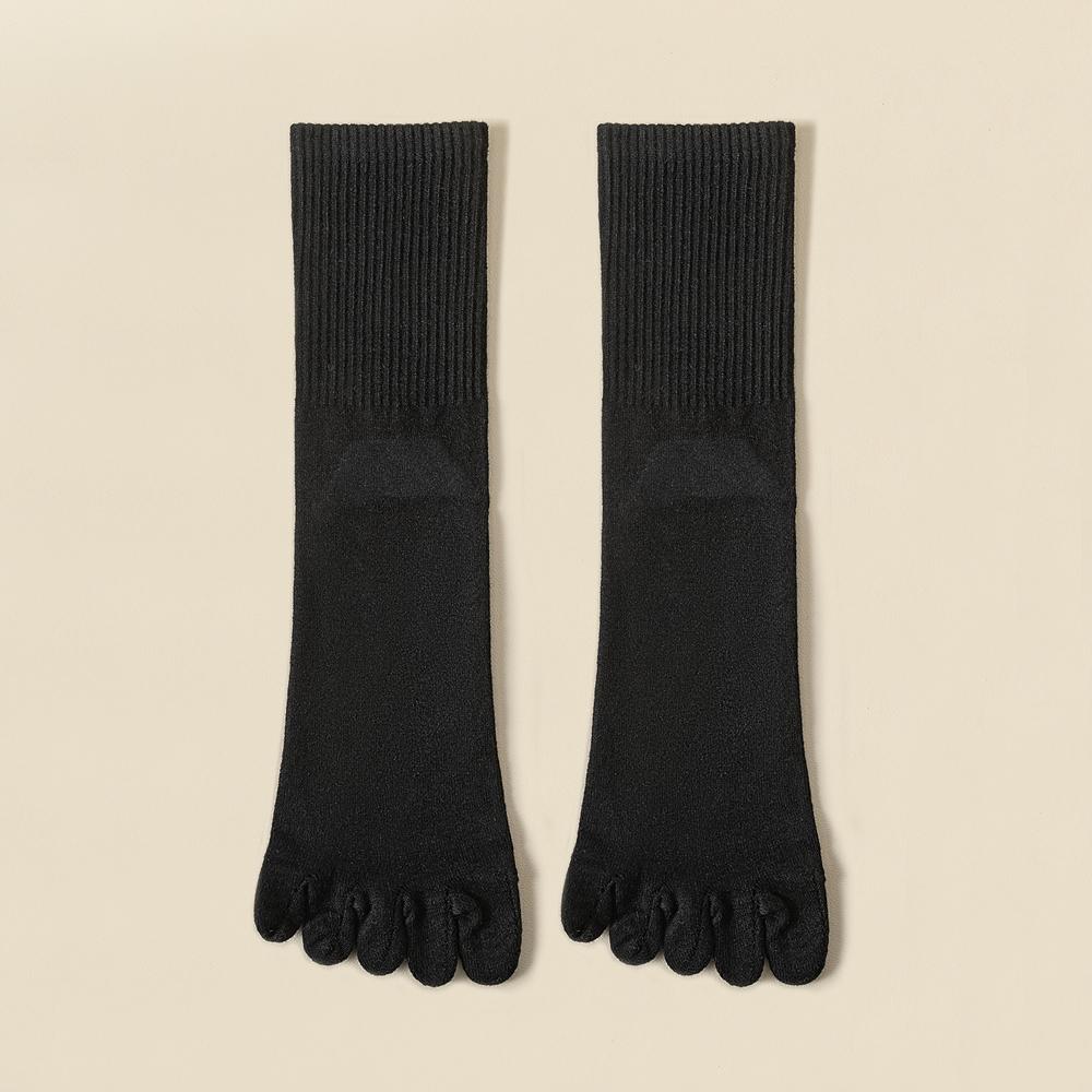 Wool Warm Five-finger Socks Comfortable Business Men's Toe Socks Sports Breathable Sweat Deodorant Solid Color Sock Male
