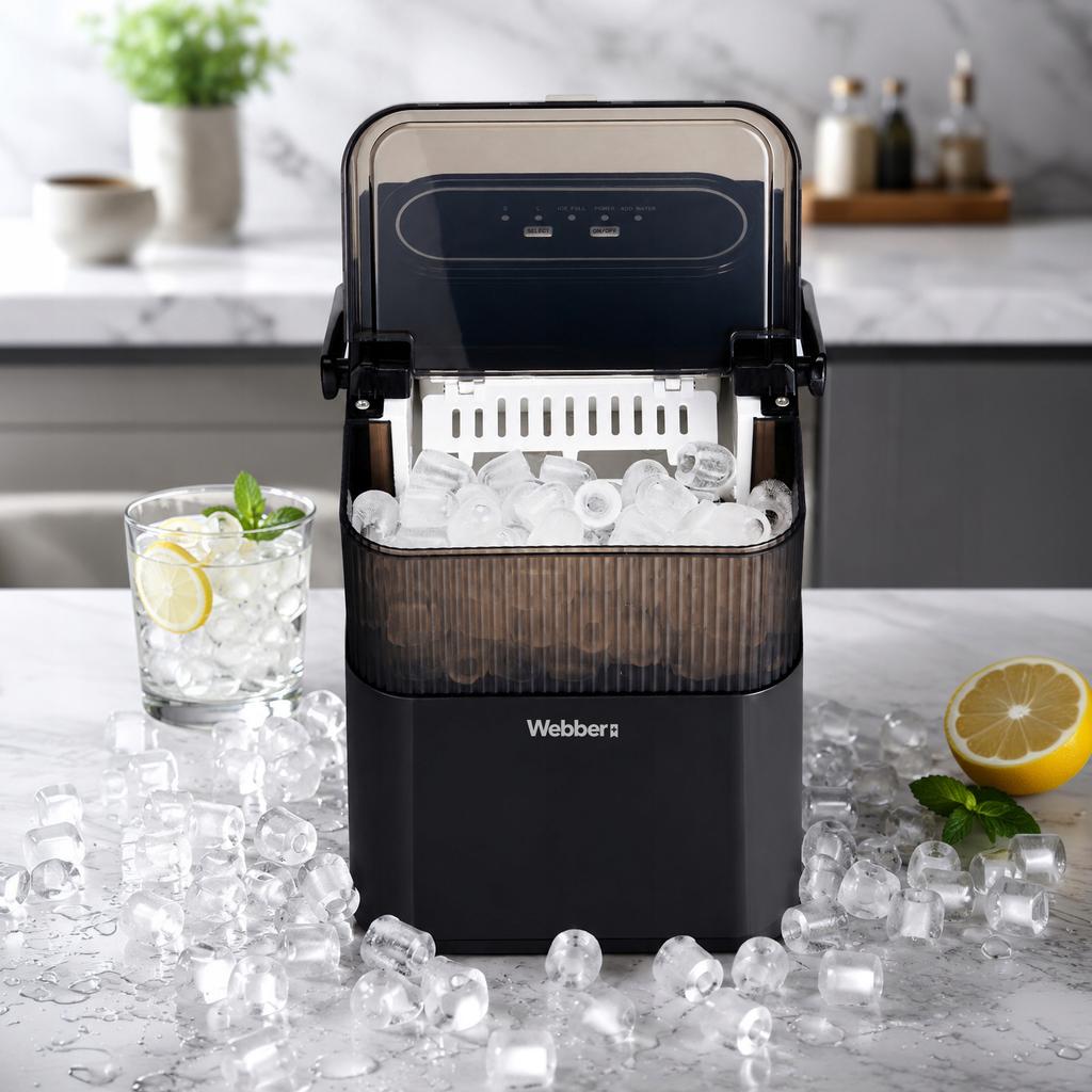 Ice Maker Webber Ranua Im-001 Ice Master 12Kg/24H 165W Black 2