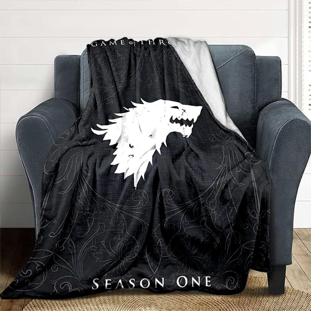1pc GAME OF THRONES SEASON ONE Blanket Lightweight Flannel Throw for Sofa Bed Travel Camping Livingroom Office Couch Chair 1140KK