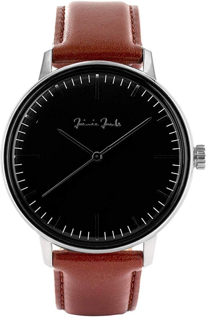 UHR SCHWABING SUNRISE Wristwatch Made in Germany Black [Jaimie Jacobs] MIDNIGHT, (dial case Silver)