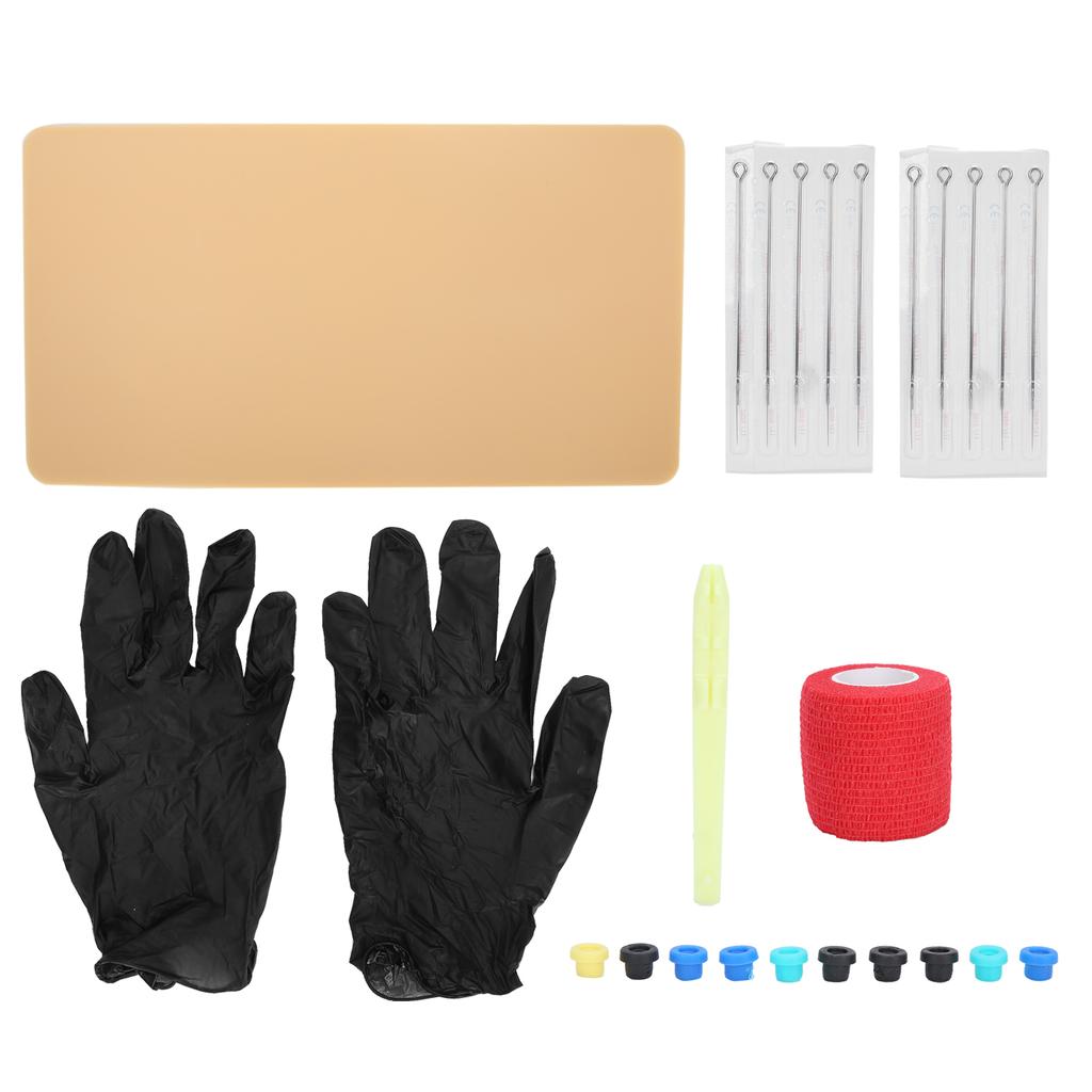 DIY Tattoo Kit 5RL Tattoo Needle Tattoo Pen Practice Skin Accessories for Beginner